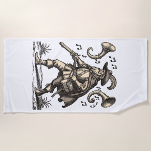 Barbatos Echoes of the Hunt Beach Towel