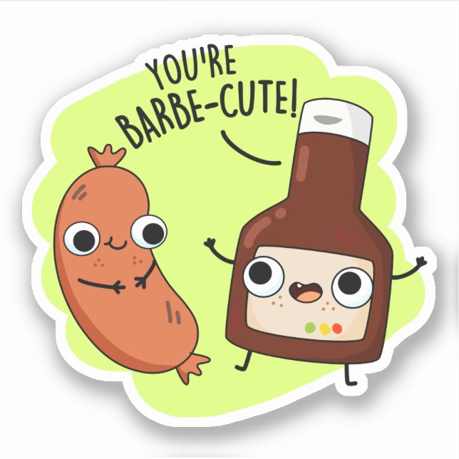 Barbe-cute Funny Barbecue Pun  (Front)