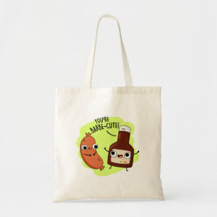 Barbe-cute Funny Barbecue Pun Tote Bag