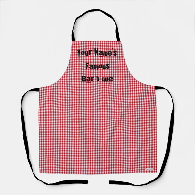 Barbecue Apron - Personalised - HAMbyWG (Front)