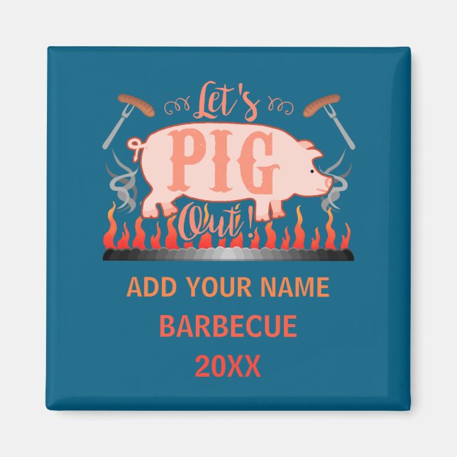 Barbecue Bbq Funny G Grill Competition  Magnet (Front)