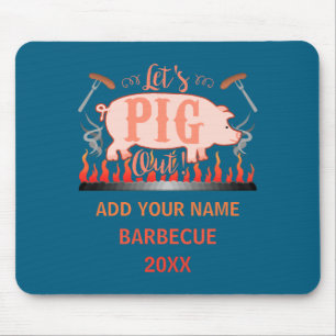 Barbecue Bbq Funny G Grill Competition  Mouse Pad