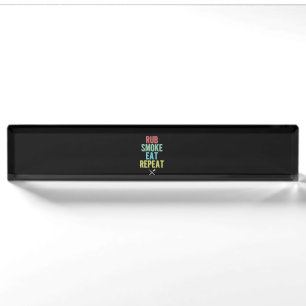 Barbecue BBQ Grill Master Grilling Meat Smoker Nameplate