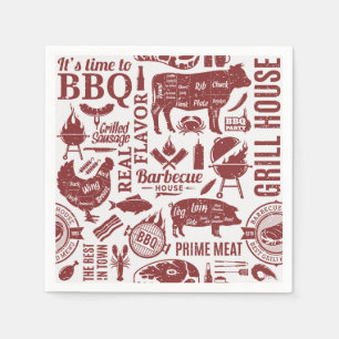 Barbecue Bbq Grilling Paper Napkin