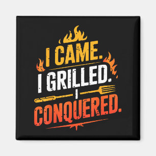 Barbecue bbq joke grill pit master chef smoker dad magnet