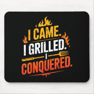 Barbecue bbq joke grill pit master chef smoker dad mouse pad
