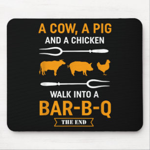 Barbecue Bbq Lover Joke Shirt - Funny Grill Master Mouse Pad