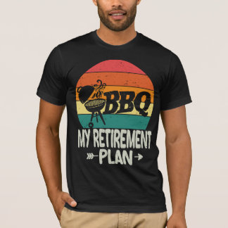 Barbecue BBQ Retirement Funny Retirement Grill  T-Shirt