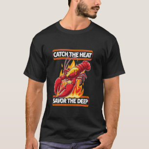 Barbecue Catch the Heat Smoky Food Lovers Grilling T-Shirt