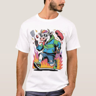 Barbecue Chaos Cow T-Shirt