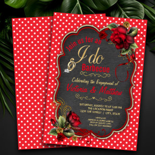 Barbecue Engagement Party Invitation