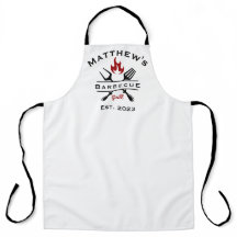 Barbecue & Grill Personalised Men's Apron