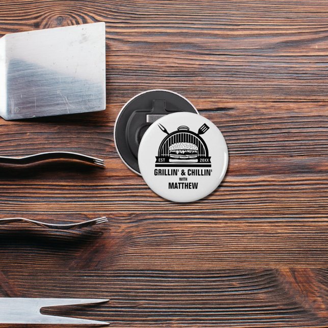 Barbecue Grillin' & Chillin Bachelor Party Bottle Opener (Creator Uploaded)