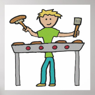 Barbecue Grillmaster BBQ Poster