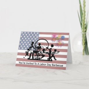 Barbecue Invitation Card for Labour Day