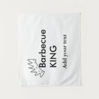 Barbecue king add name text men kitchen bakery 