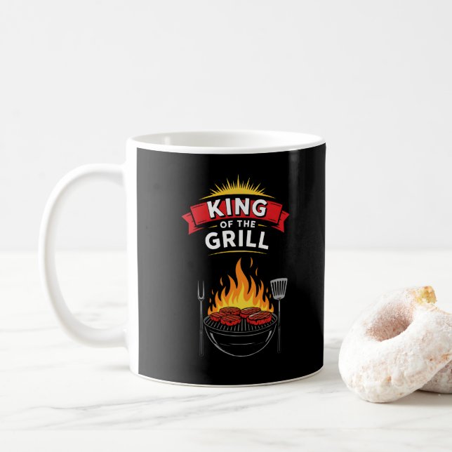Barbecue King of the Grill Coffee Mug (With Donut)