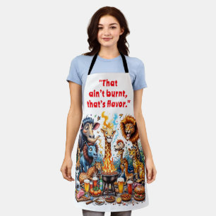 Barbecue Lion Giraffe Elephant Tiger Safari Animal Apron