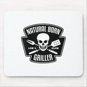 Barbecue Natural Born Griller Funny Grill Master G Mouse Pad