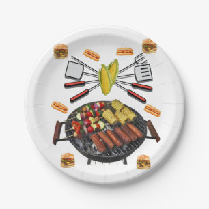 Barbecue Paper Plates