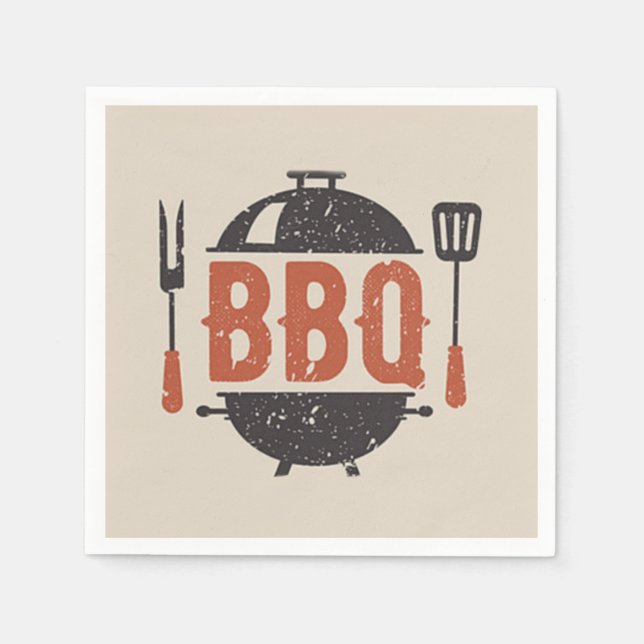 Barbecue Party Napkin (Front)