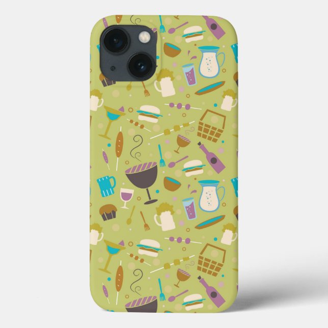 Barbecue Pattern Case-Mate iPhone Case (Back)