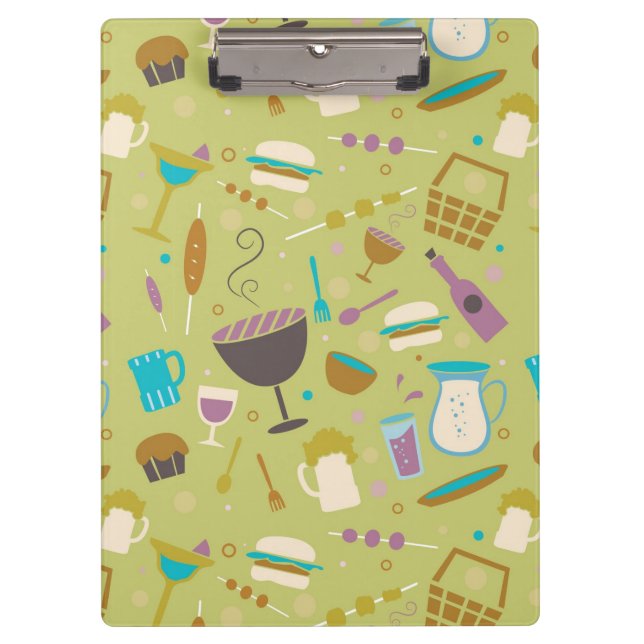 Barbecue Pattern Clipboard (Front)