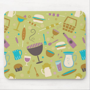Barbecue Pattern Mouse Pad