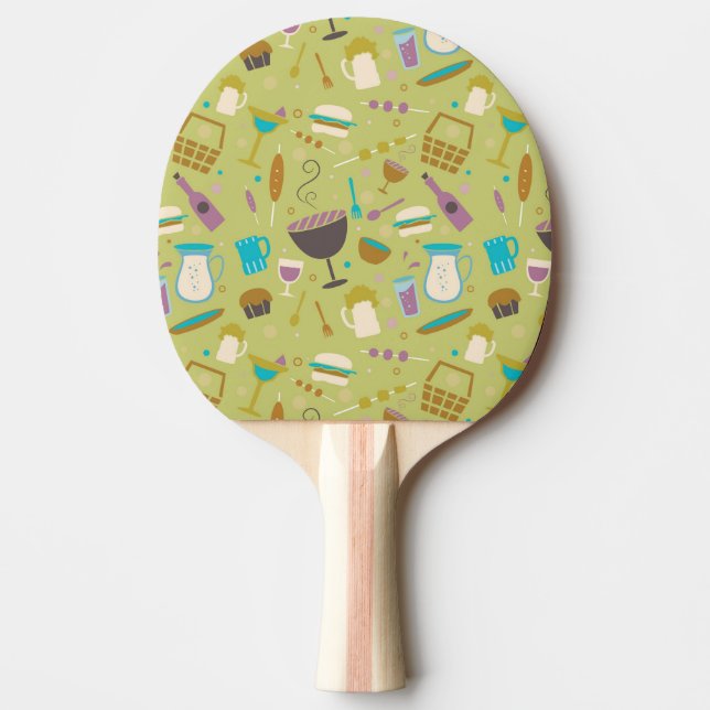 Barbecue Pattern Ping Pong Paddle (Front)