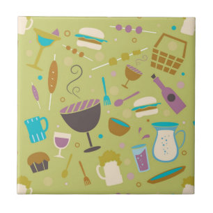Barbecue Pattern Tile