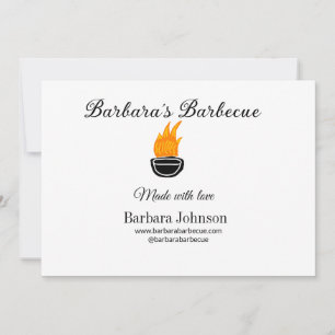 Barbecue restaurant kitchen social media website n invitation