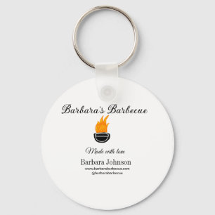 Barbecue restaurant kitchen social media website n key ring