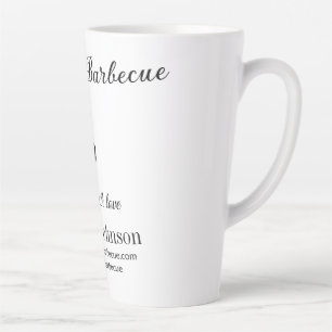 Barbecue restaurant kitchen social media website n latte mug