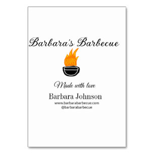 Barbecue restaurant kitchen social media website n table number