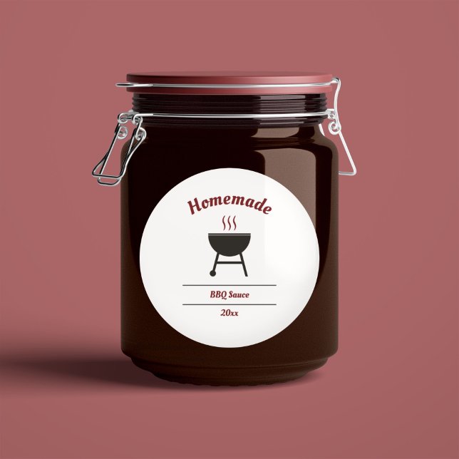 Barbecue Sauce BBQ Label Sticker (Barbecue Sauce BBQ Label Sticker)