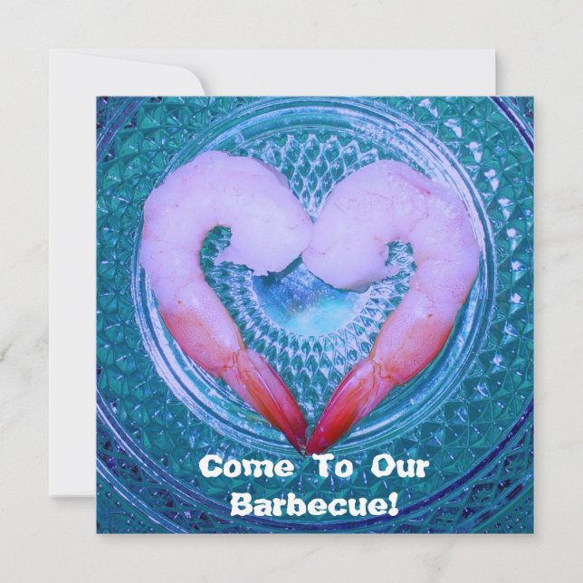 Barbecue Shrimp Party Invitation (Front)
