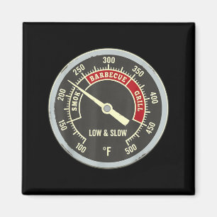 Barbecue Thermometer Smoky Barbecue Grill Low Slow Magnet