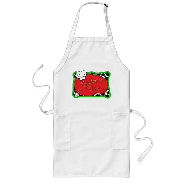 Barbecue Time Long Apron (Front)