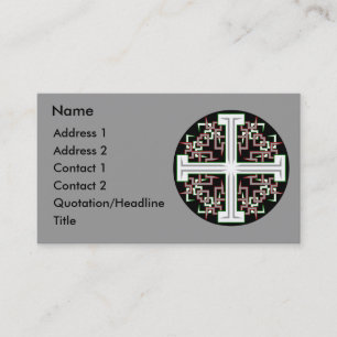Barbed Cross Business Card