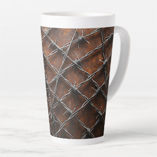 Barbed Rust Latte Mug