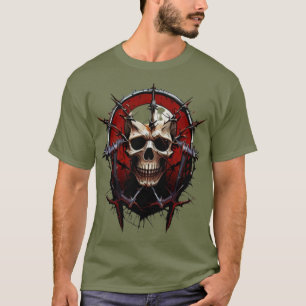 "Barbed Skull Death Metal T-Shirt – Hardcore Grap