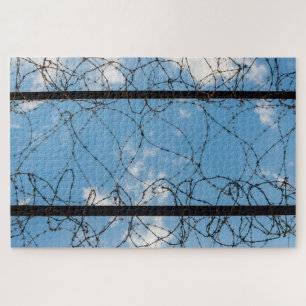 Barbed Wire At Amna Suraka Jigsaw Puzzle
