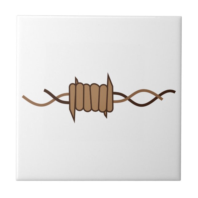 Barbed Wire Ceramic Tile (Front)