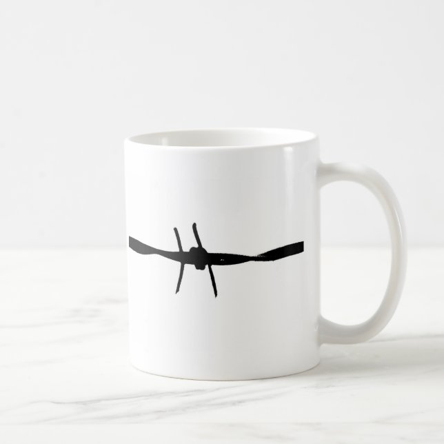 barbed wire coffee mug (Right)
