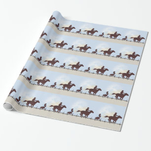 Barbed Wire Cowboy Gift Wrap