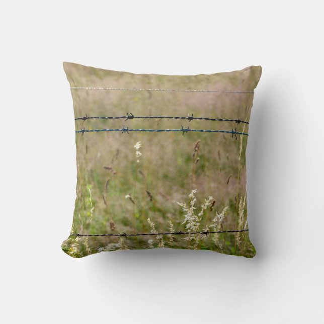 Barbed wire fence cushion (Front)