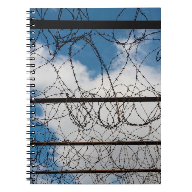 Barbed Wire Fence Notebook (Front)