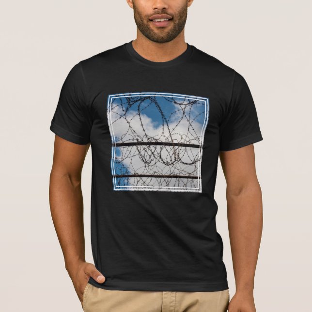Barbed Wire Fence T-Shirt (Front)