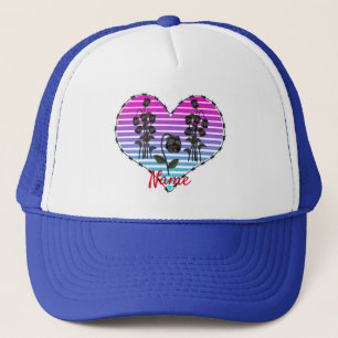 Barbed Wire Heart Wilted Black Roses Thunder_Cove Trucker Hat