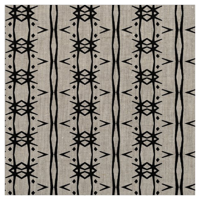 Barbed Wire Primitive Pattern Fabric (Swatch)